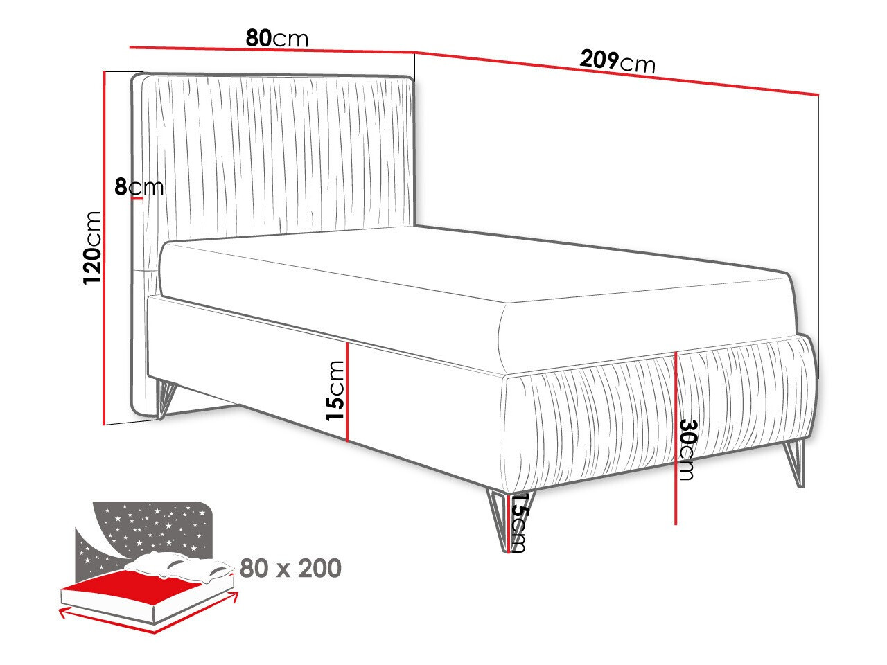 Letto Logan 112 (Amor Velvet 4321)