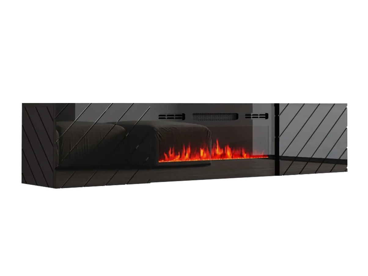 Mobile porta TV Charlotte 192 (Nero)