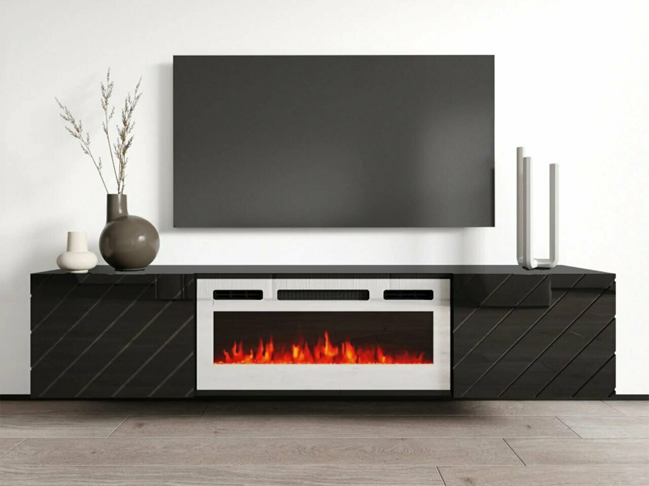 Mobile porta TV Mensura (Nero + Bianco)