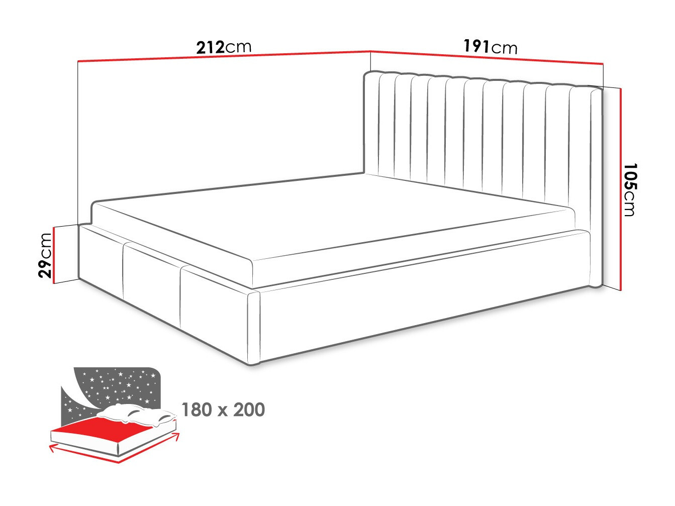 Letto ComfiDream Fenara I (Fresh 13)
