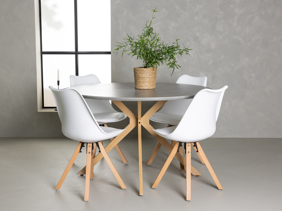 Set sala da pranzo Dallas 4237 (Bianco)