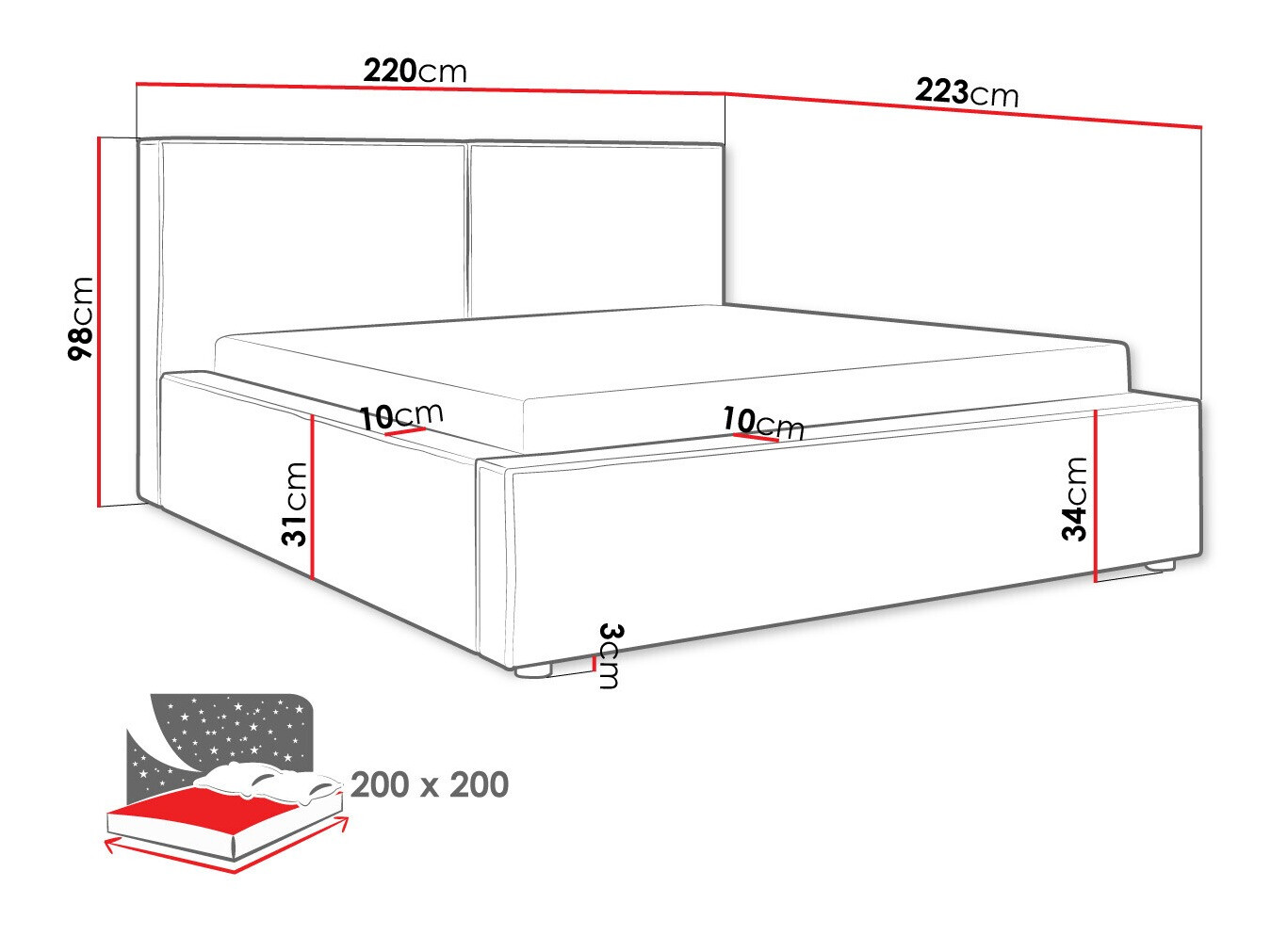 Letto TrendyNest Pelagia (Manila 02)