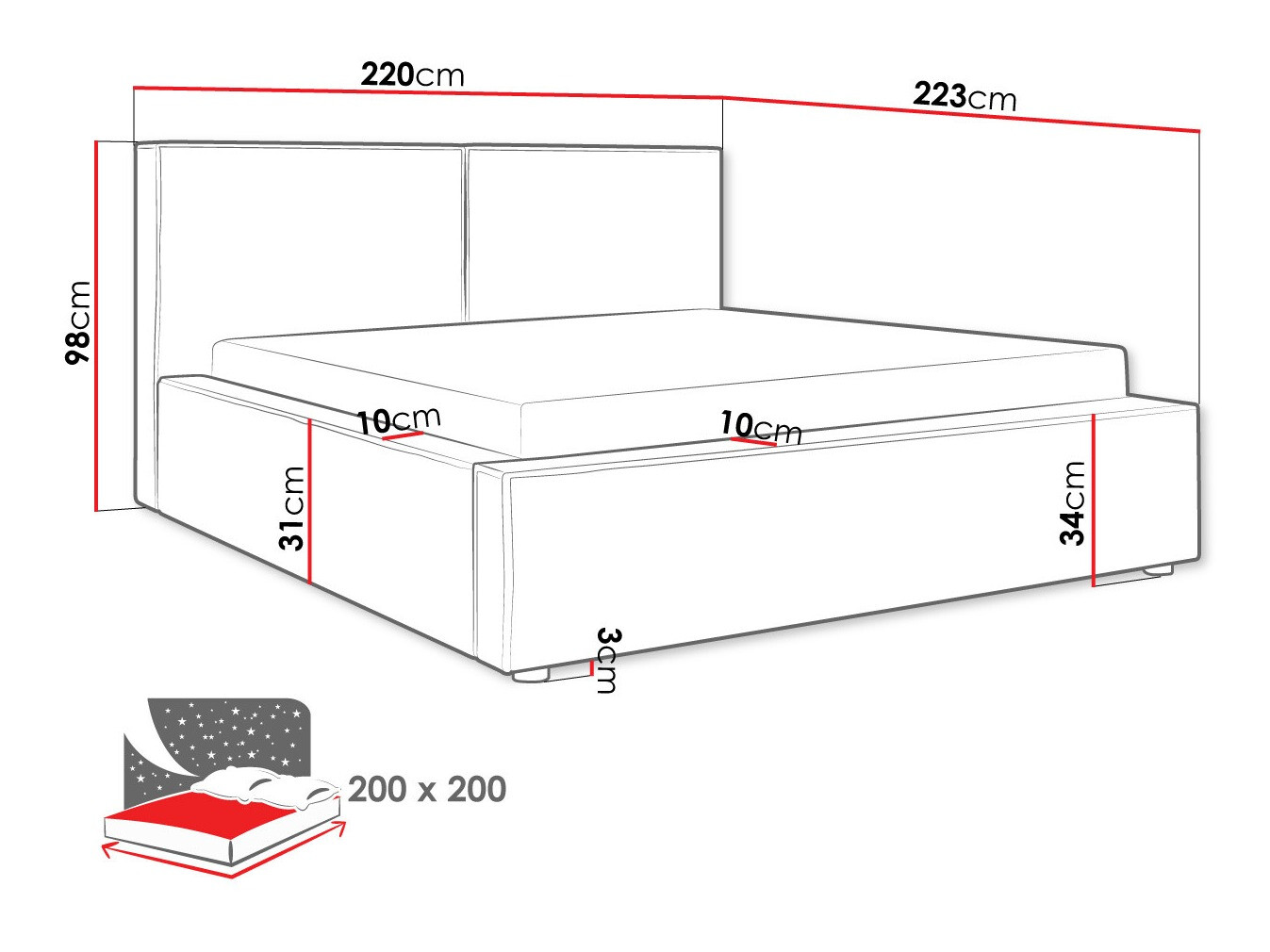 Letto TrendyNest Pelagia (Manila 18)