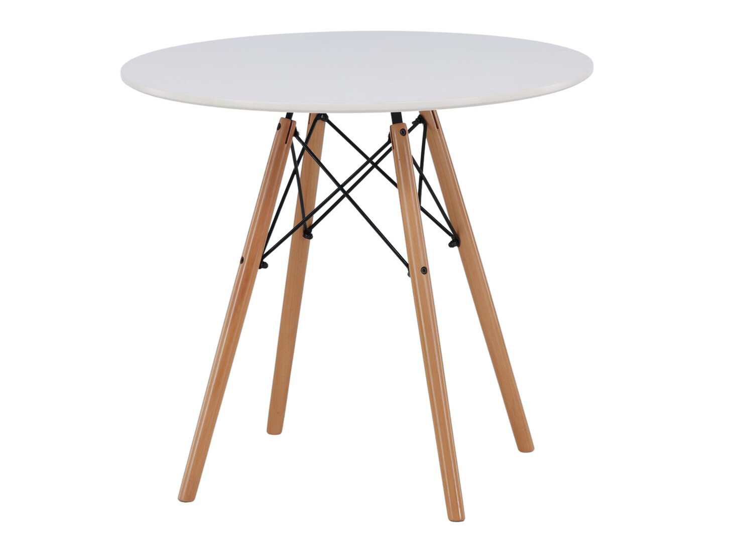 Set sala da pranzo Dallas 4244 (Bianco + Nocciola)