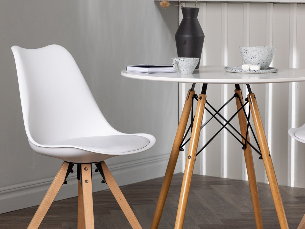 Set sala da pranzo Dallas 4244 (Bianco + Nocciola)