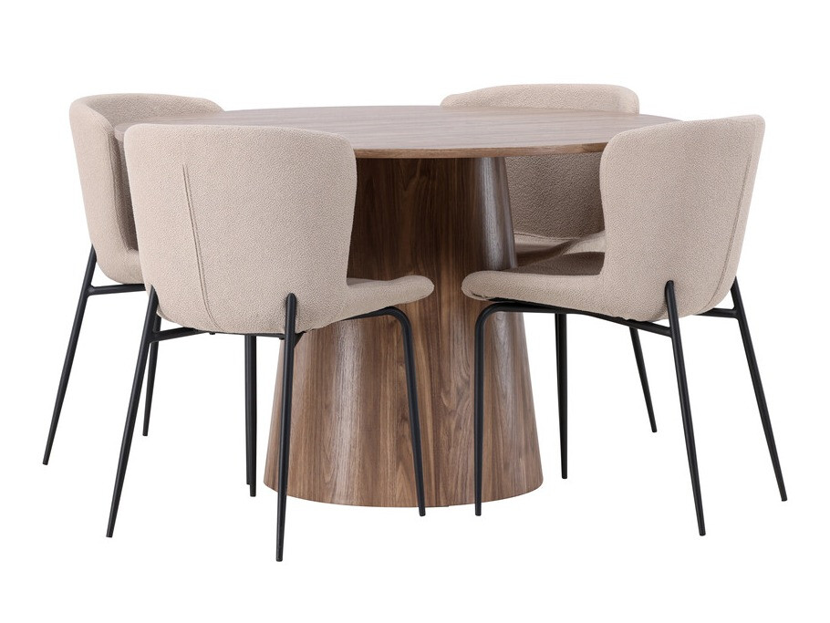 Set sala da pranzo Dallas 4257 (Beige + Nero)