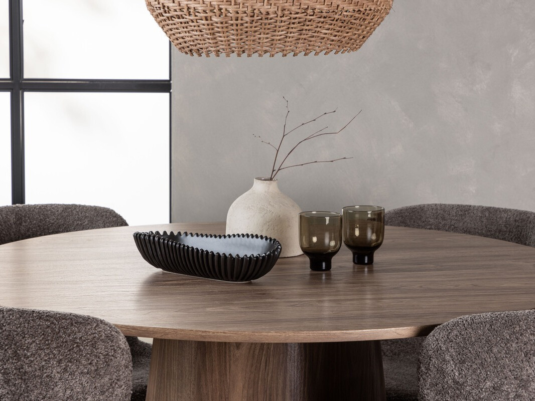 Set sala da pranzo Dallas 4257 (Marrone + Nero)