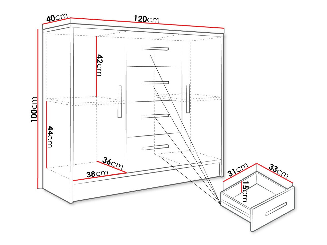 Cassettiera Comfivo Pastor