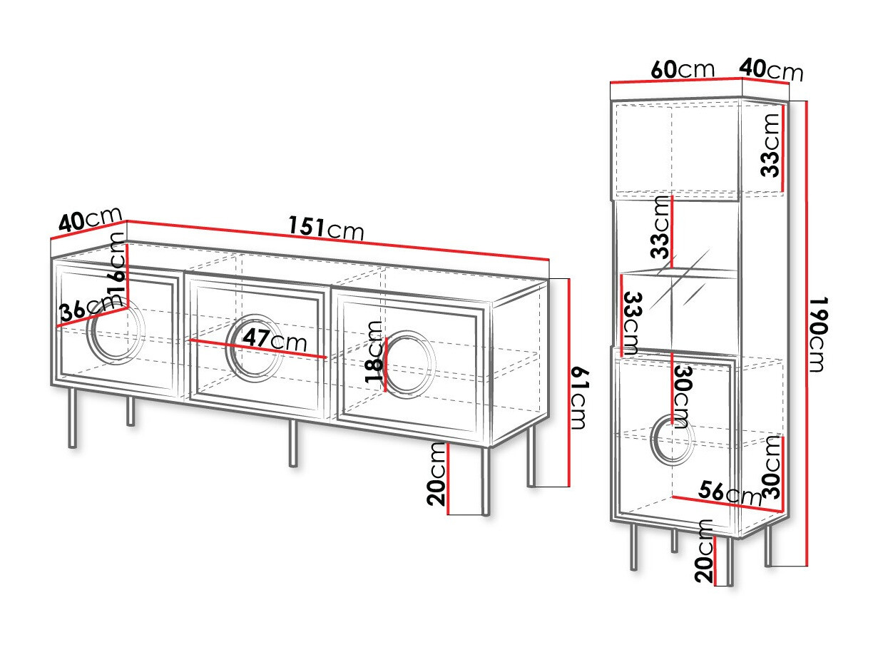 Parete attrezzata Domromi 105