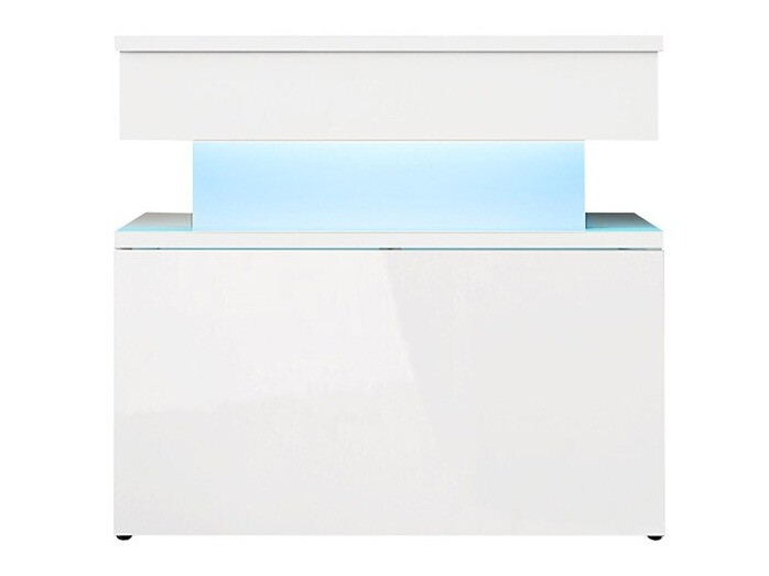 Comodino Monfero (Bianco + Bianco lucido)