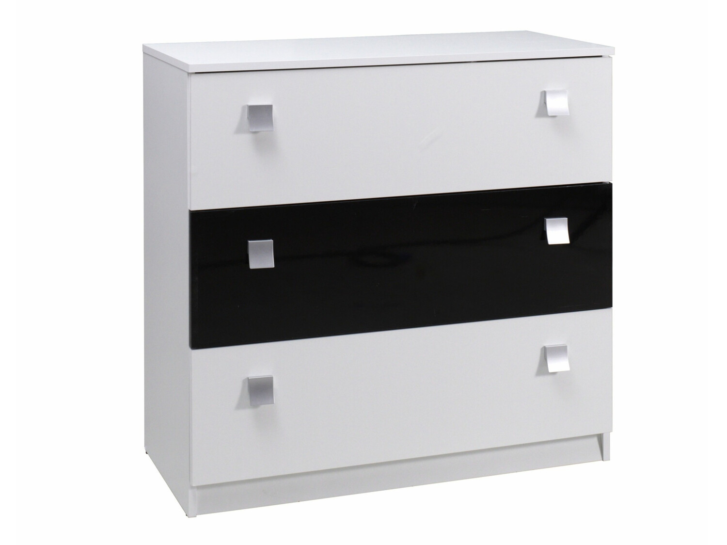 Cassettiera Murrieta 109 (Bianco + Nero lucido)