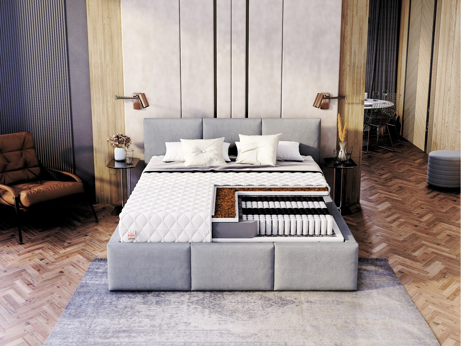 Materasso Fairfield 104 (140 x 200 cm)