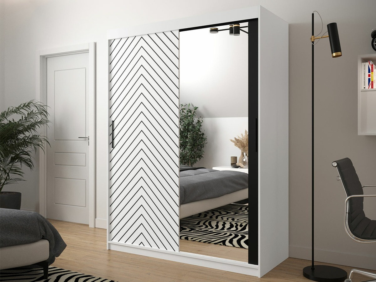 Armadio Hartford 311 (Bianco + Nero)