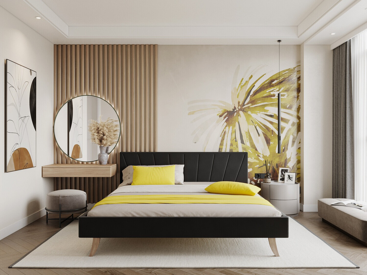 Letto Fairfield 108 (Nero)