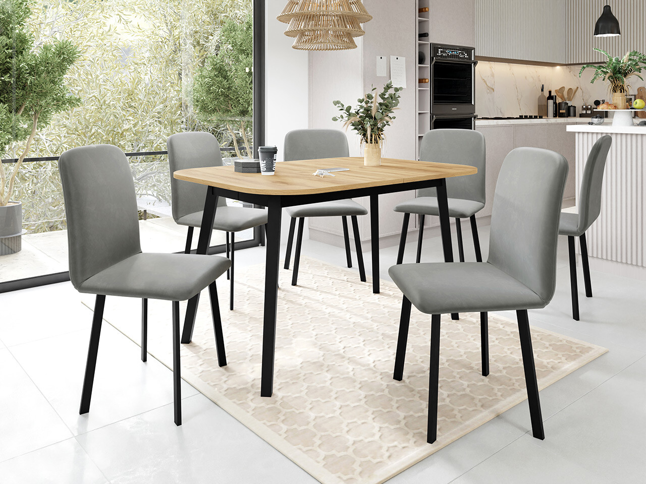Set sala da pranzo Edmond 117 (Amor Velvet 4318)