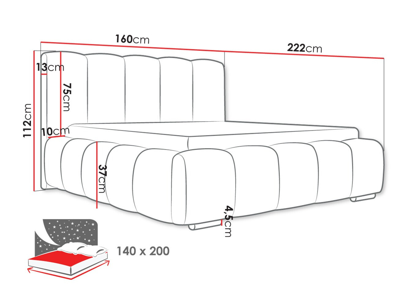 Letto TrendyNest Alceus I (Kronos 07)
