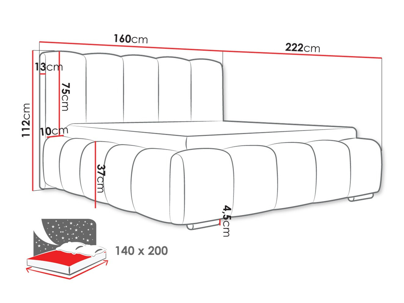 Letto TrendyNest Alceus I (Kronos 29)