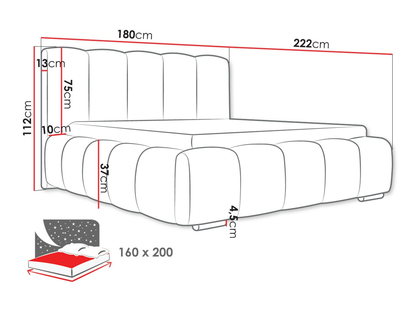 Letto TrendyNest Alceus I (Kronos 46)