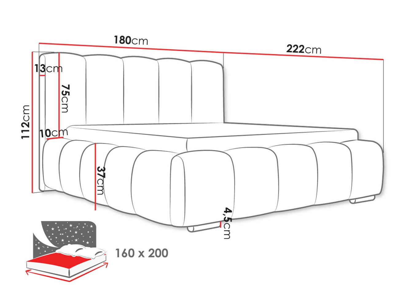 Letto TrendyNest Alceus I (Paros 05)