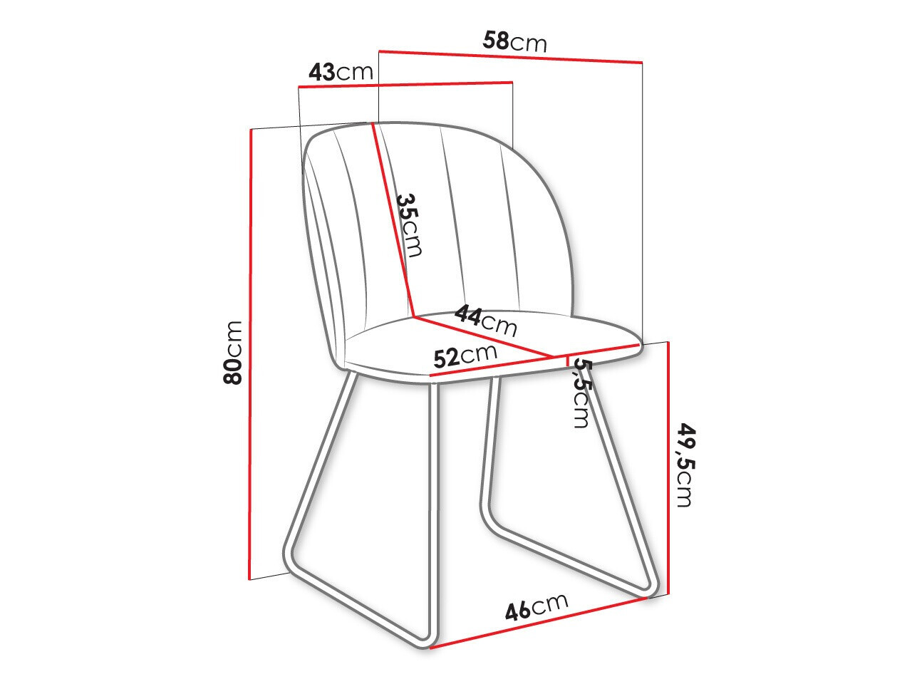 Sedia Comfivo Passer I (Magic Velvet 2240)