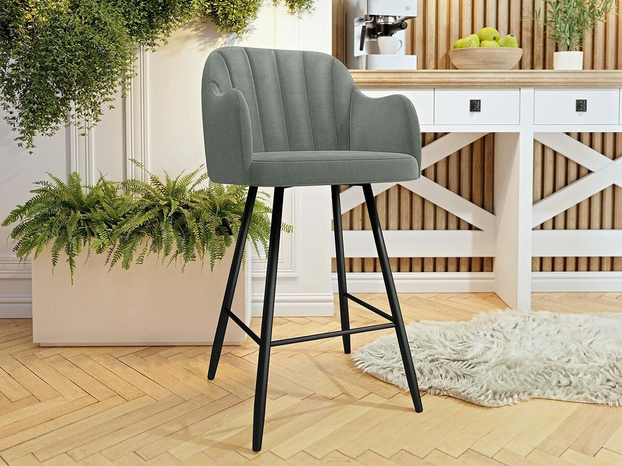 Sgabello da bar Comfivo Anser I (Magic Velvet 2217)