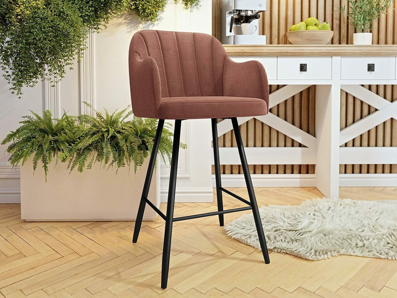 Sgabello da bar Comfivo Anser I (Magic Velvet 2258)