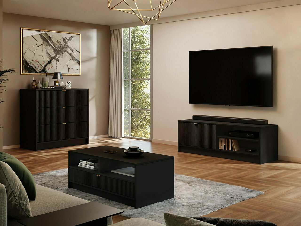 Cassettiera Comfivo Papilio I (Nero)