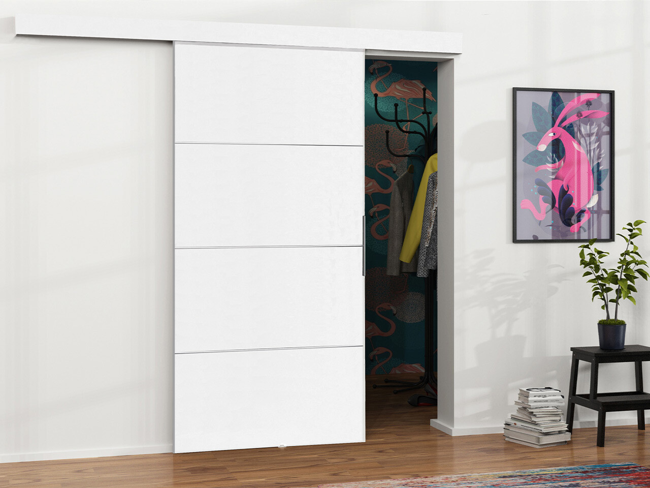 Porte scorrevoli Dover 216 (Bianco)