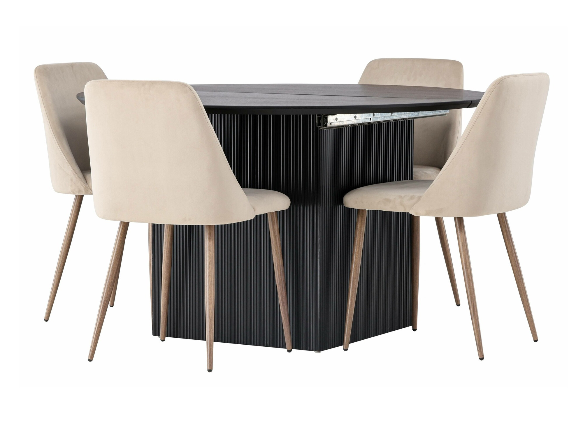 Set sala da pranzo Dallas 4276 (Crema + Marrone)