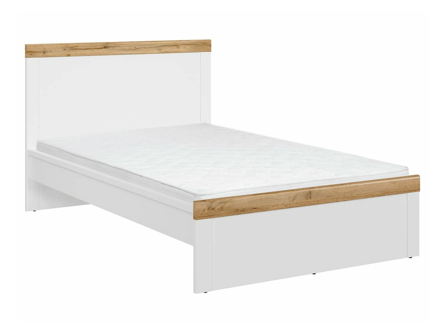 Letto Sonsoru 115 (Bianco + Bianco lucido + Quercia di Wotan)