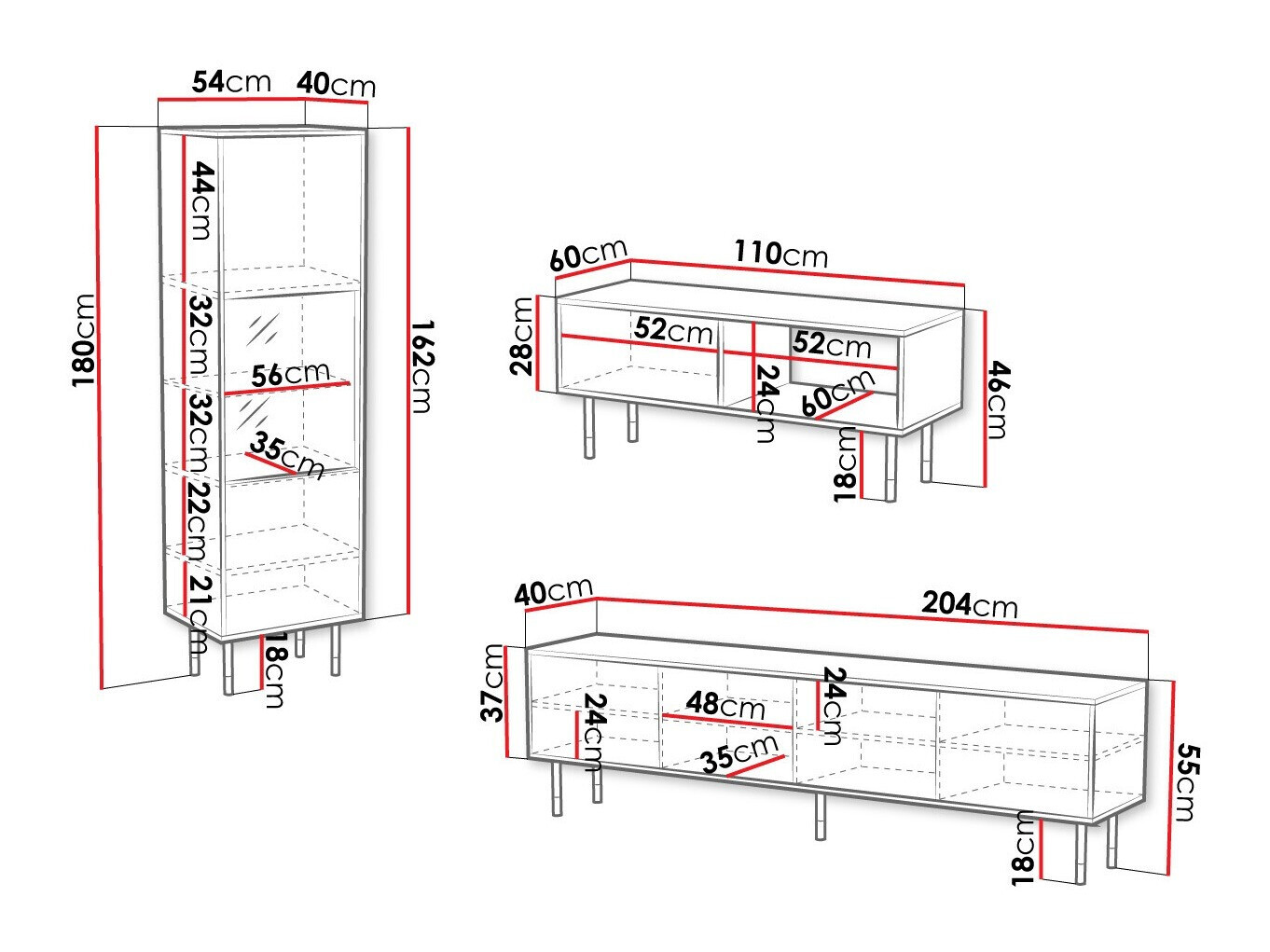 Parete attrezzata Elmteo 107