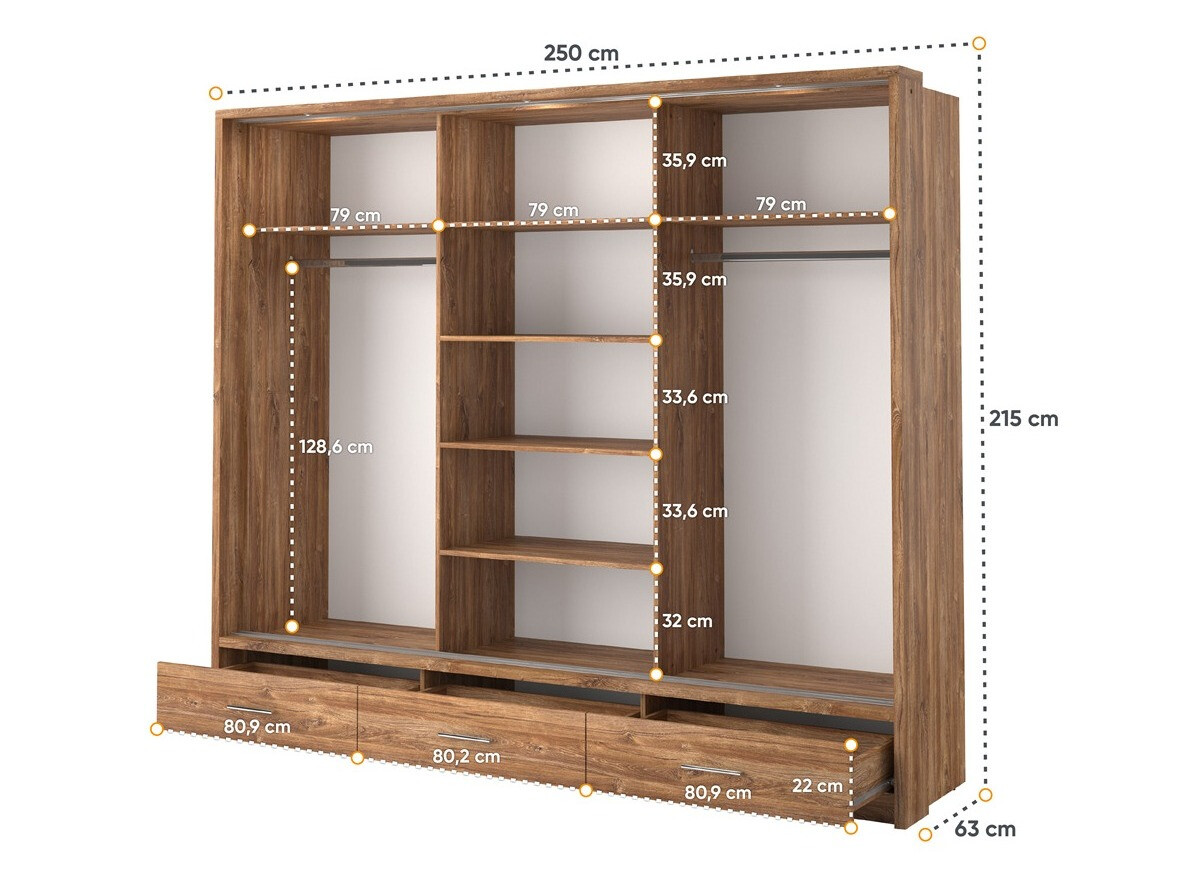 Armadio Fresno 100 (Quercia stirling)