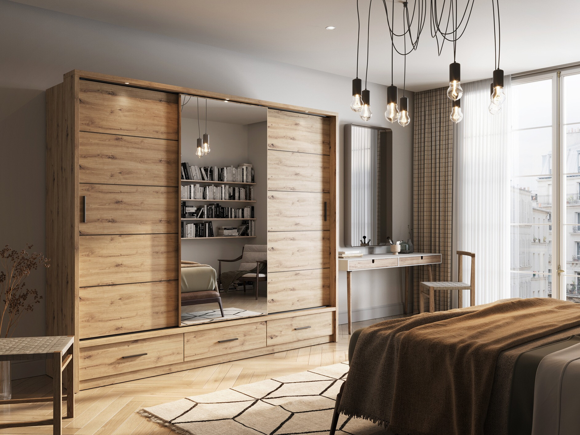 Armadio Fresno 100 (Rovere Artisan)