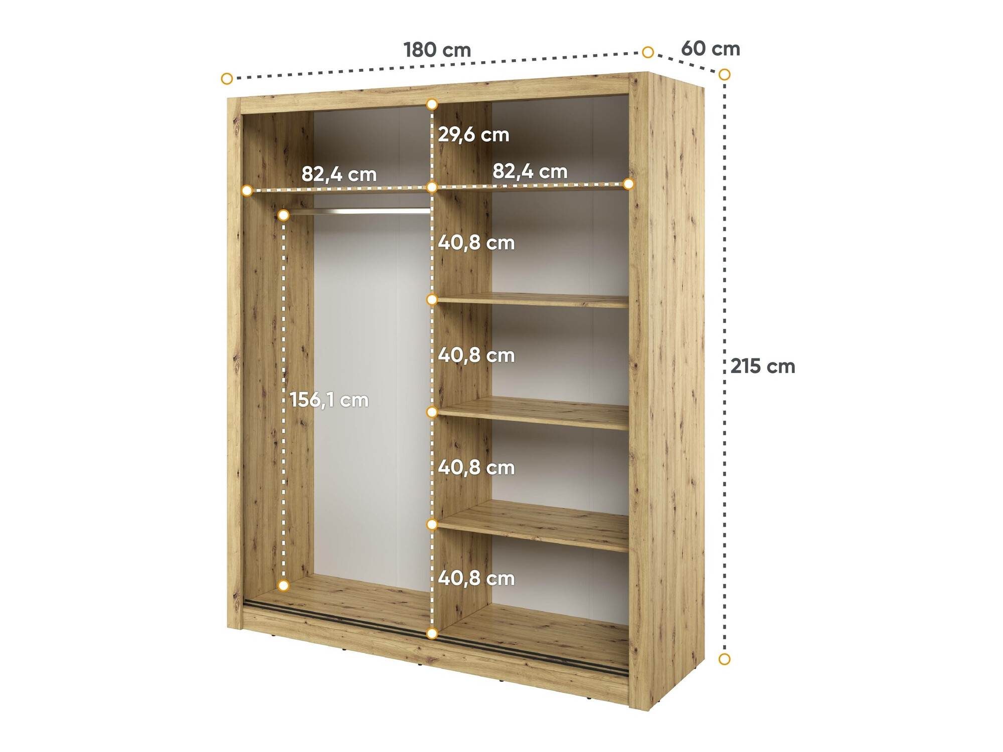 Armadio Fresno 102 (Rovere Artisan)