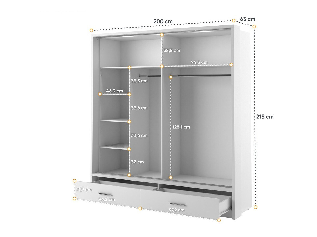 Armadio Fresno 104 (Bianco)