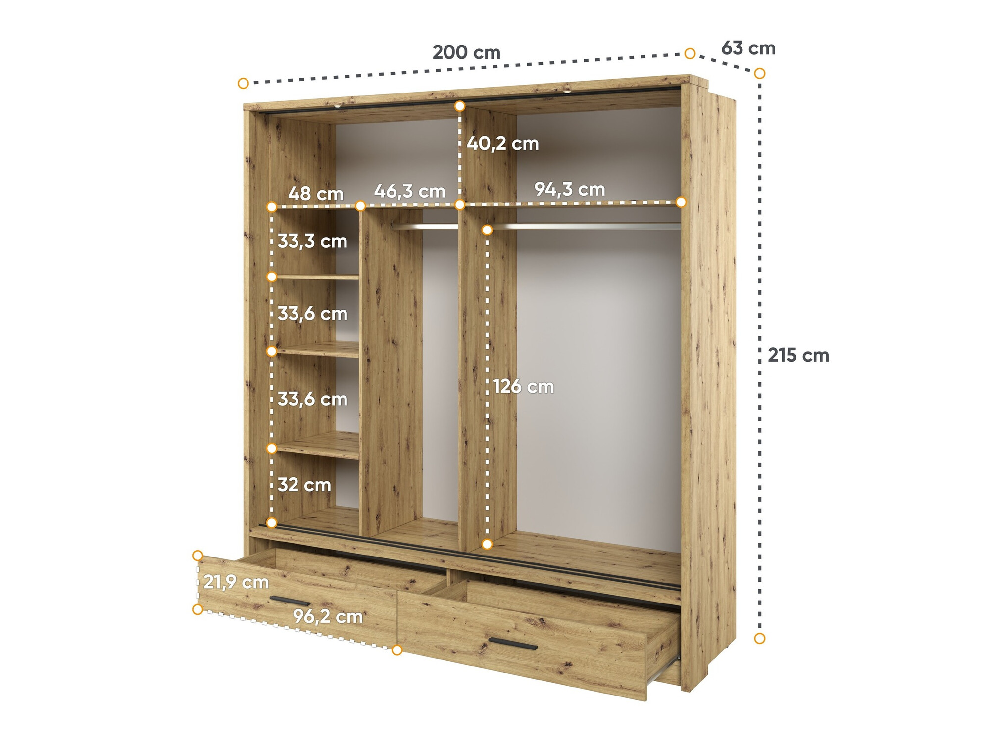 Armadio Fresno 104 (Rovere Artisan)