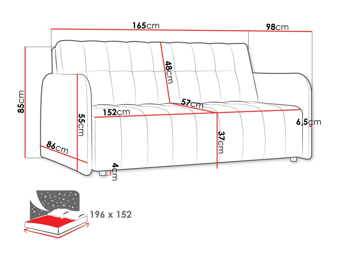 Divano letto Aquarin IV (Country 17)
