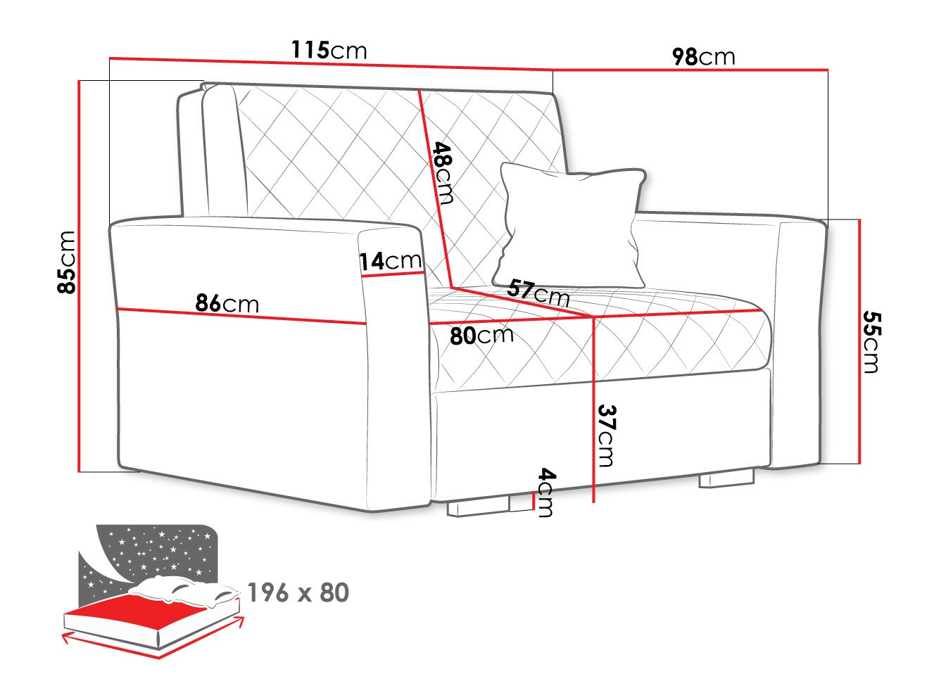 Poltrona Clarona I (Zanzibar 190)