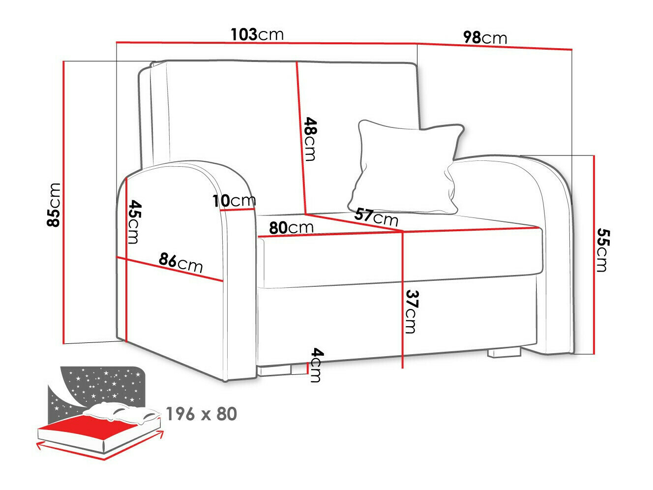 Poltrona Galona I (Mono 244 + Sorriso 4)
