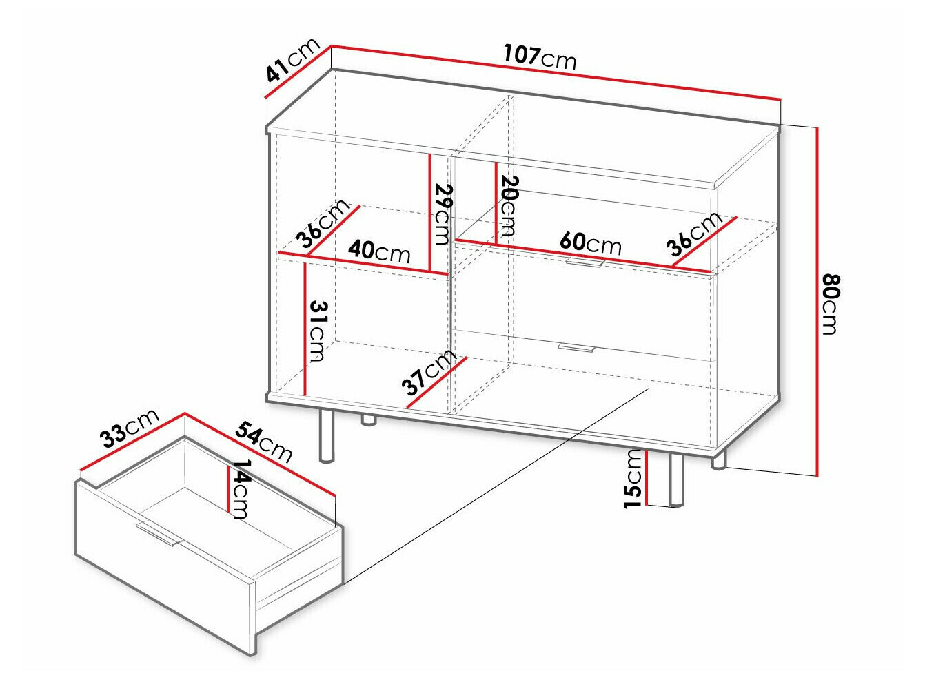 Cassettiera Decus (Cachemire)