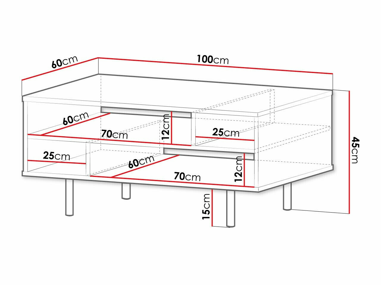 Tavolino da caffè Decus (Cachemire)