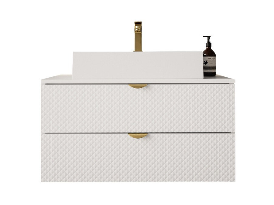 Comodino da bagno per lavandino Matrix (Bianco)