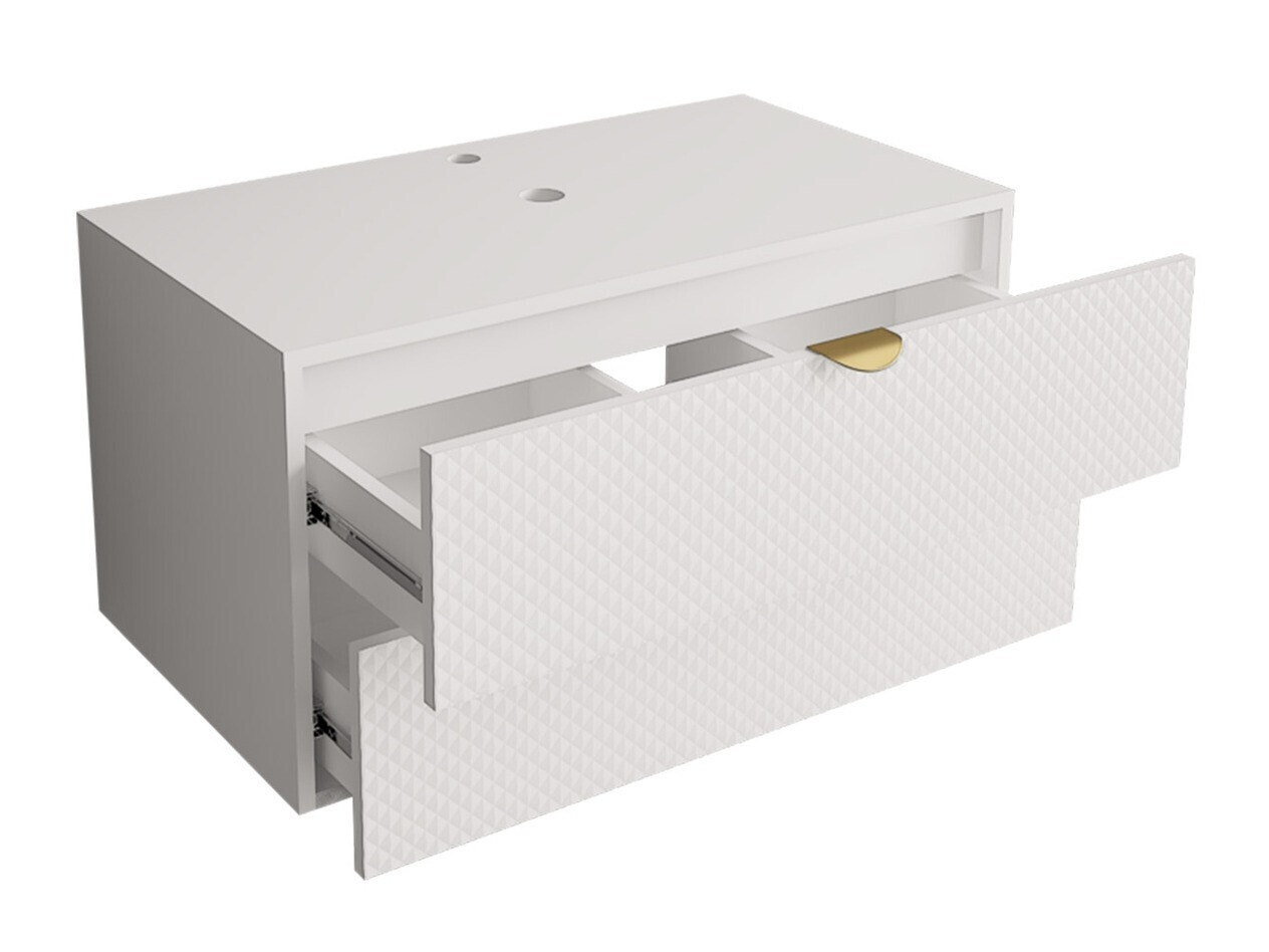 Comodino da bagno per lavandino Matrix (Bianco)