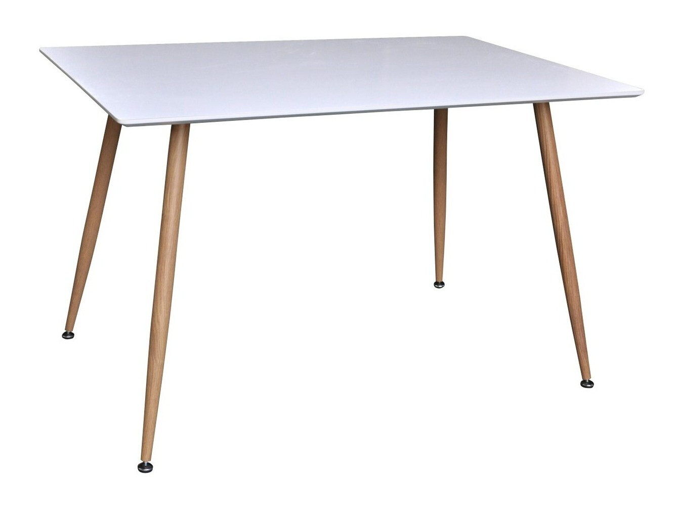 Tavolo Dallas 4306 (Bianco lucido + Luminoso legno)