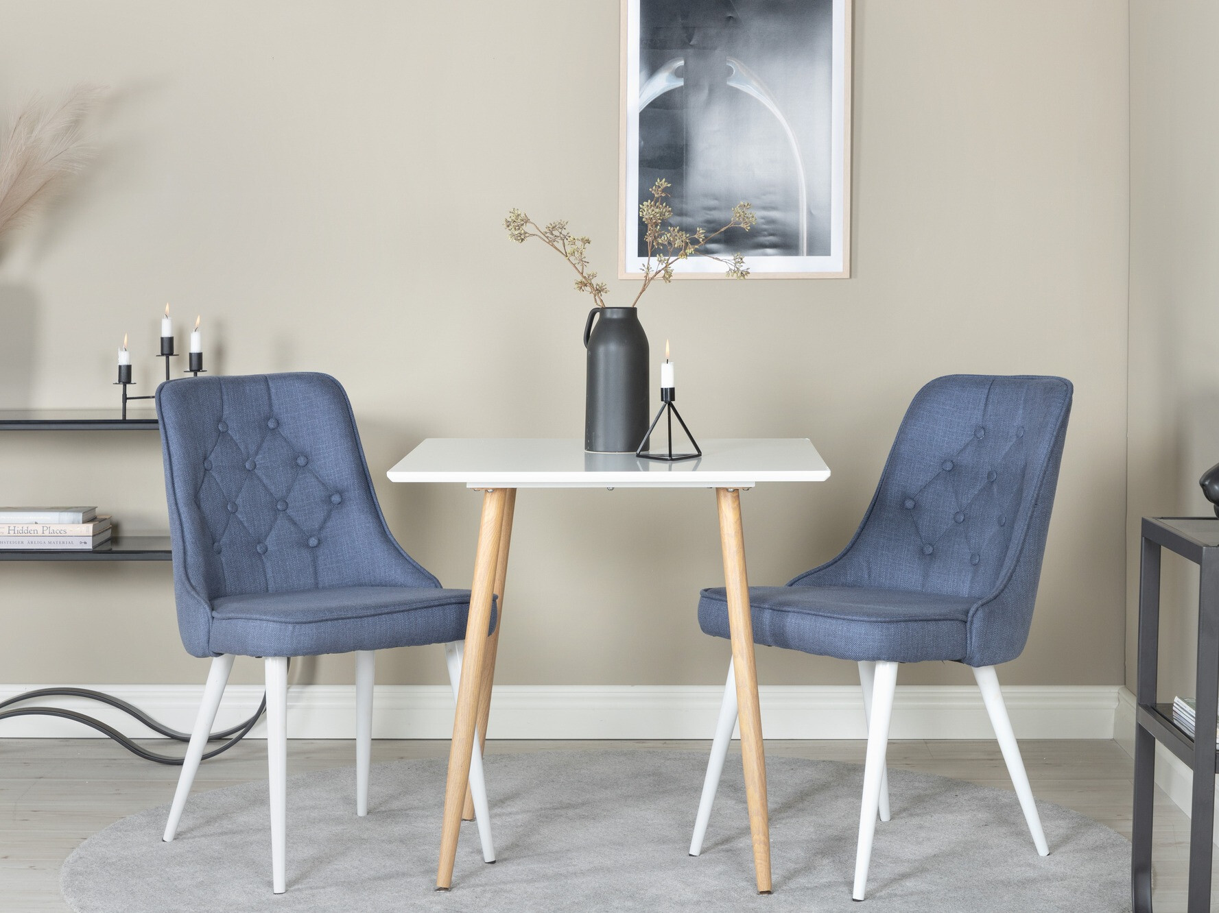 Tavolo Dallas 4310 (Bianco + Luminoso legno)