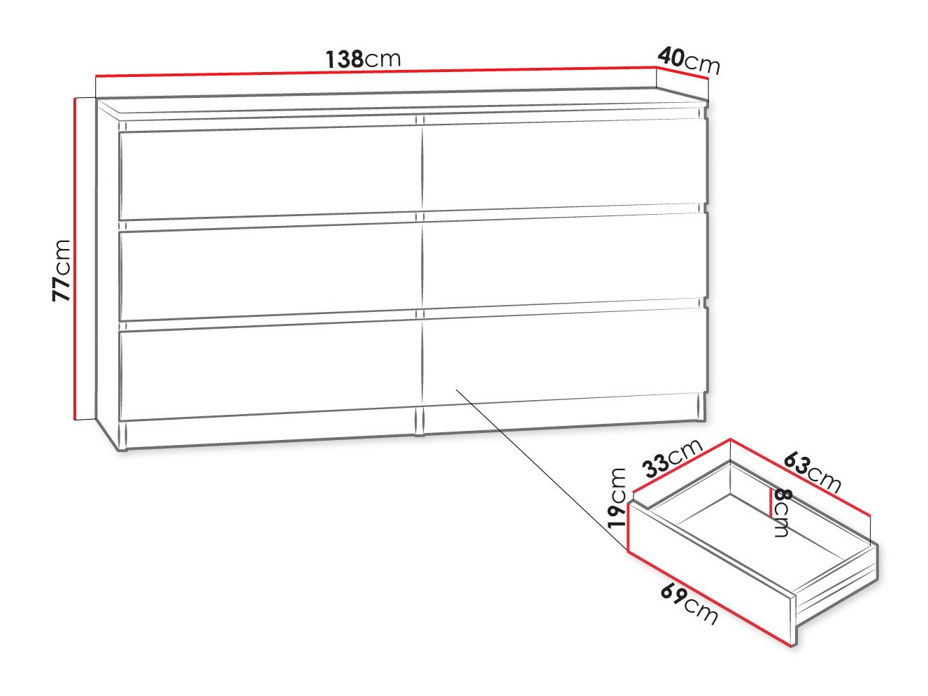 Cassettiera Comfivo Structor II (Nero)