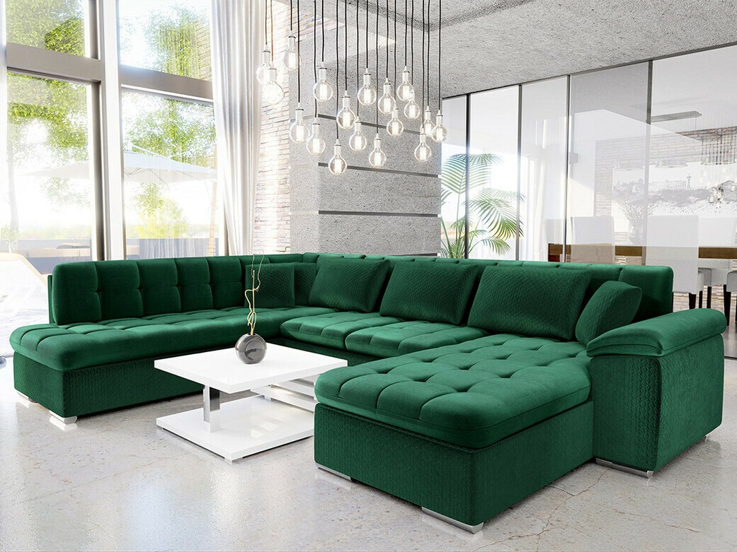 Divano angolare Comfivo Gemma VI (Magic Velvet 2225-151 + Venus Velvet 2941)