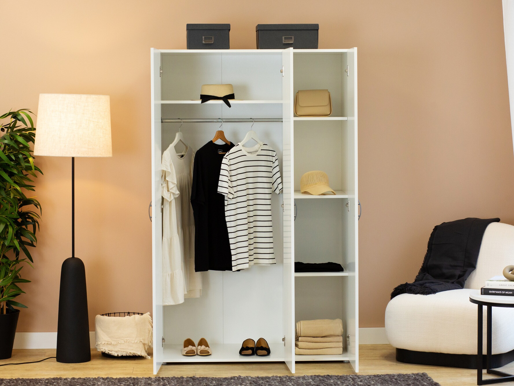 Armadio Bristol 184 (Bianco)