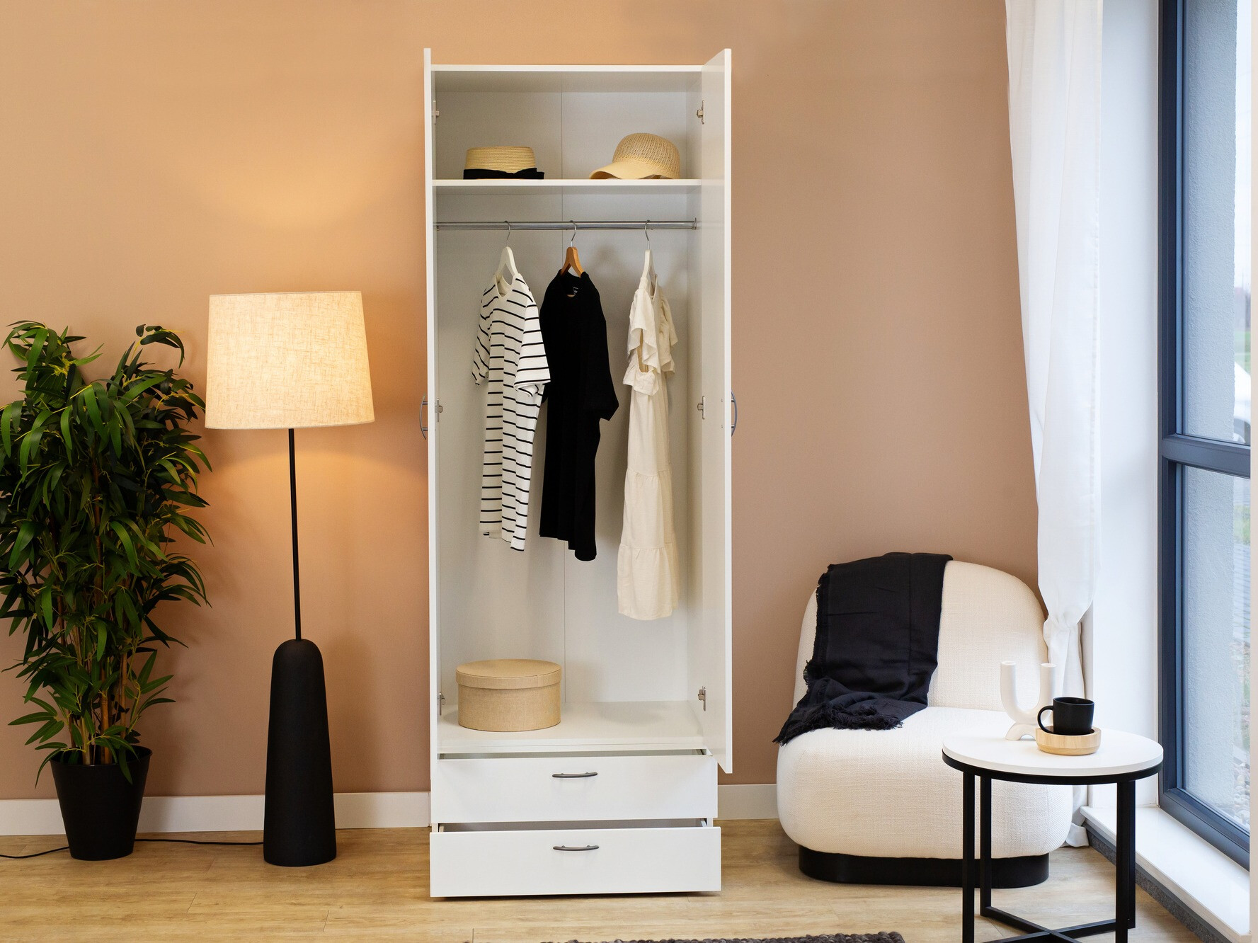 Armadio Bristol 187 (Bianco)