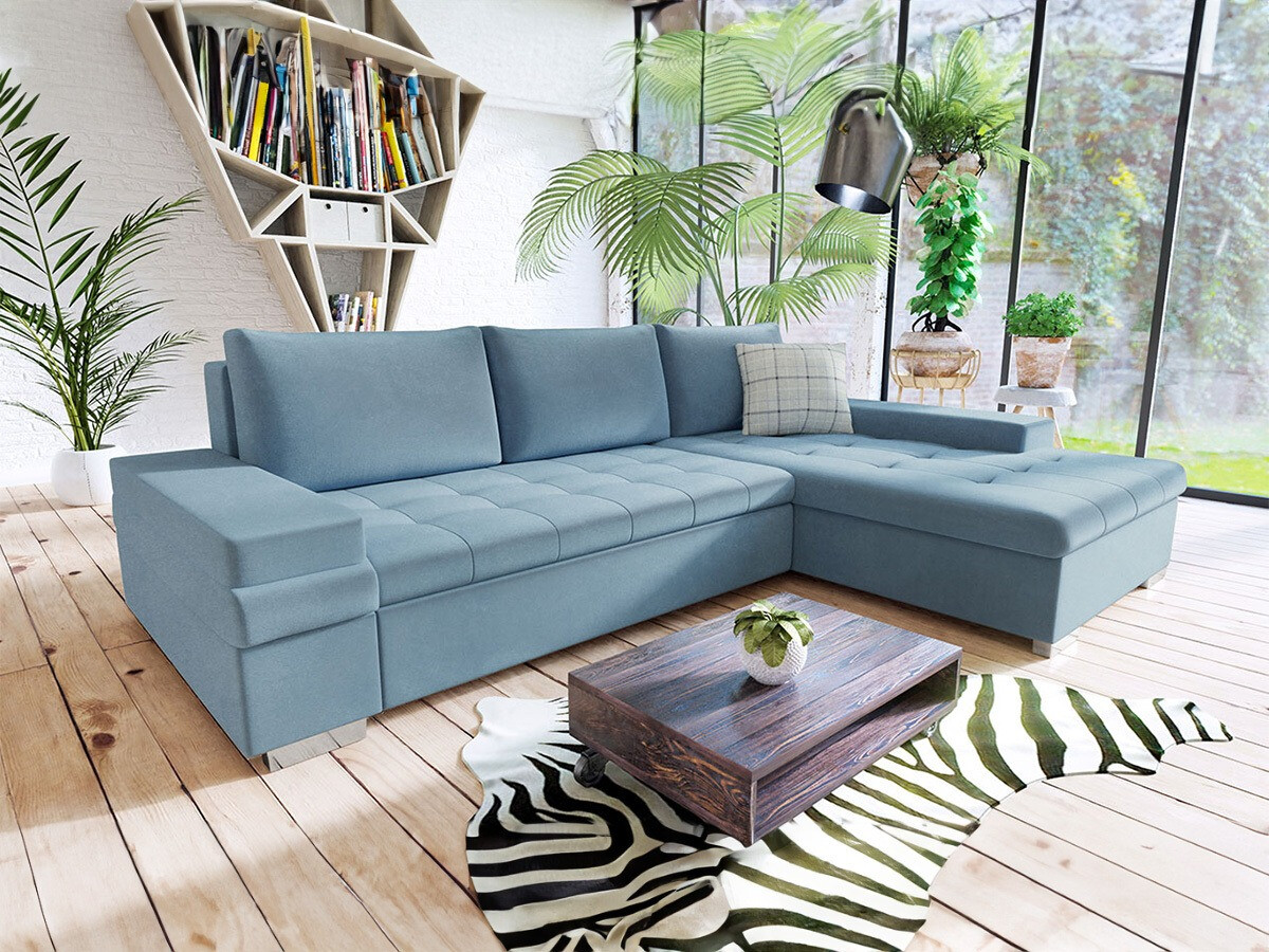 Divano angolare Comfivo Olivetum I (Magic Velvet 2260 + Senegal 818)